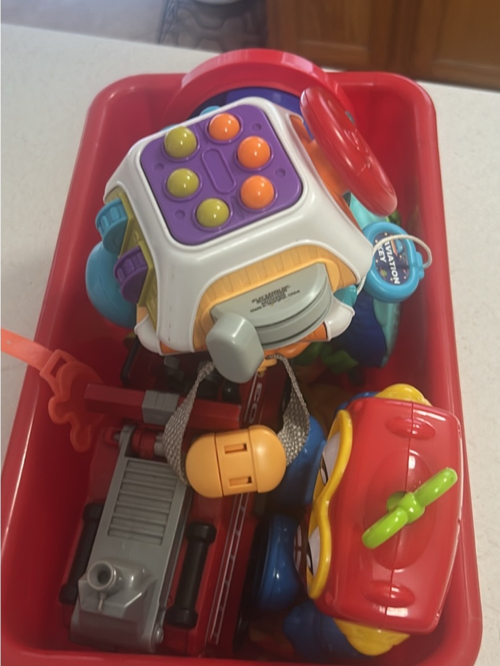 Multicolor Learning Activity Cube Toy for Toddlers